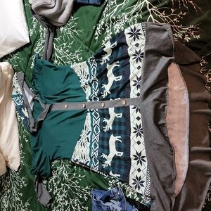 Hooded Christmas dress